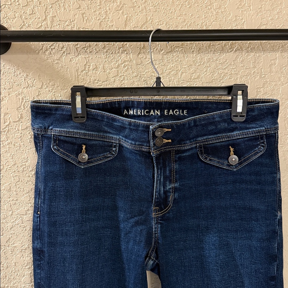 American Eagle Next Level Low-Rise Kick Bootcut Jeans - Picture 8 of 9